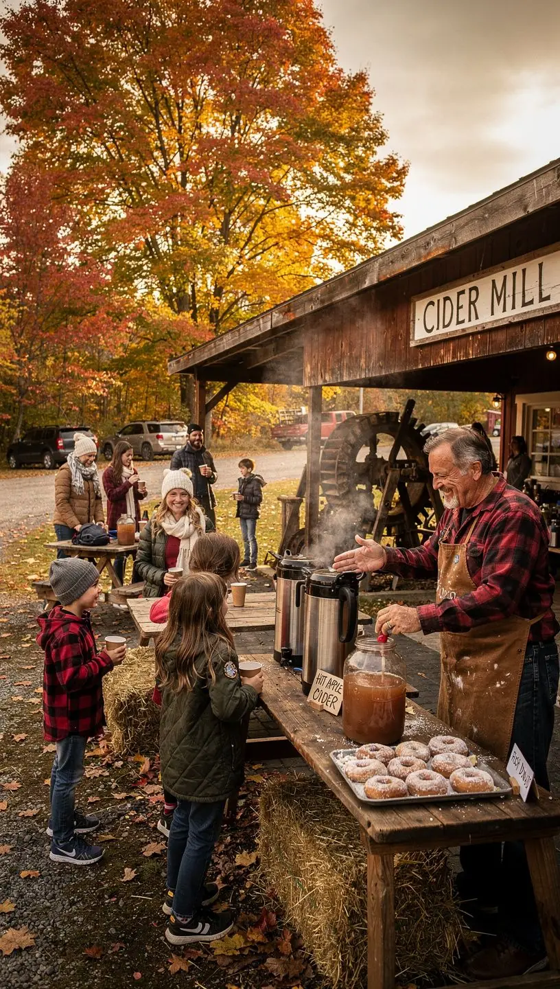 Kolorowe stoiska z owocami i warzywami w popularnym amerykańskim rynku.